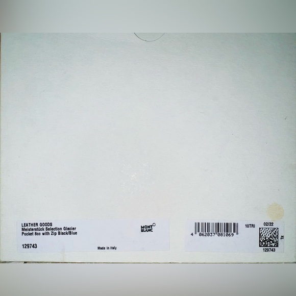 MONTBLANC MEISTERSTÜCK SELECTION GLACIER ZIPPED POCKET 8CC - Picture 4 of 10